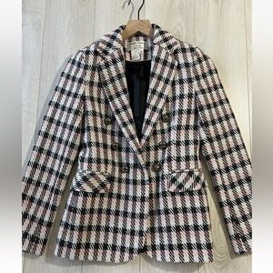 Helene Berman  Checkered Blazer Jacket Sz XS